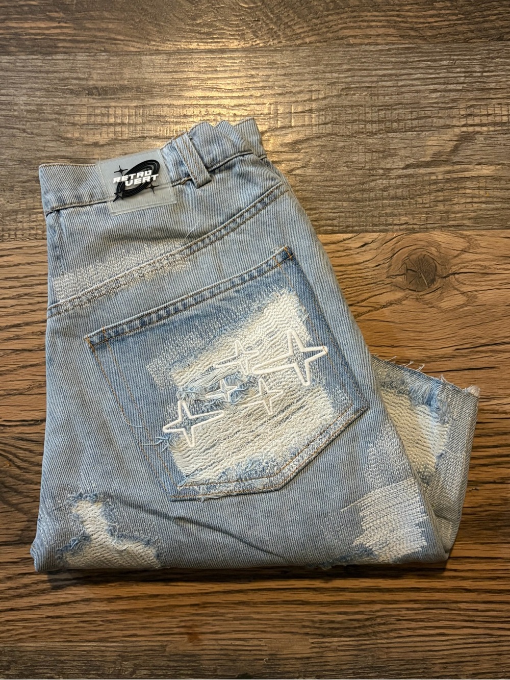 Retro Vert size 28W, Blue Jean shorts, Brand New, without tag.